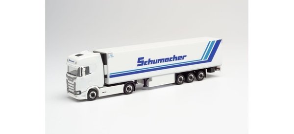 Herpa 311670 Scania CS 20 HD Kühlkoffer-Sattelzug Schumacher