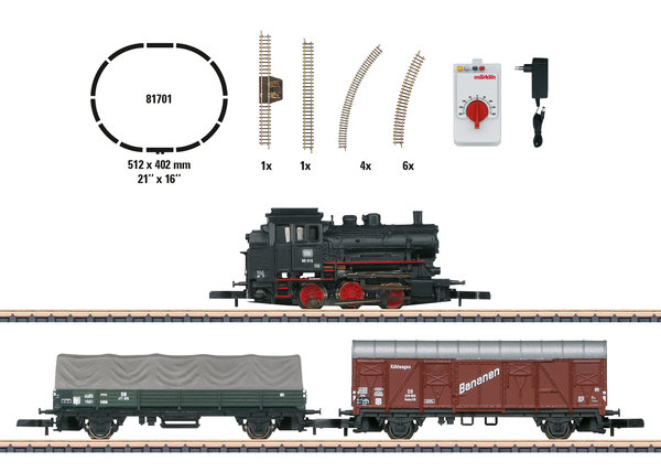 Märklin 81701 Startpackung Güterzug mit Dampflok BR 89