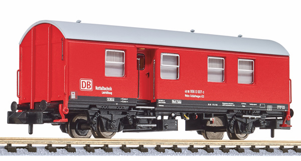 Liliput 265042 Umbau-Bahndienstwagen Wohn-Schlafwagen rot DB Notfalltechnik