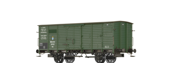 Brawa 49825 Gedeckter Güterwagen Gm der K.Bay.Sts.B.