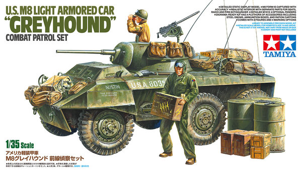 Tamiya 25196 US M8 Greyhound Combat Patrol Set