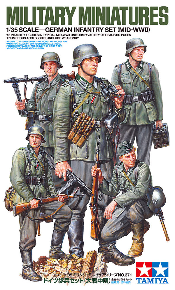 Tamiya 35371 Figurenset Deutsche Infanterie 1941/42