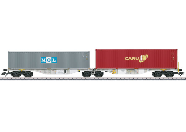 Märklin 47811 Doppel-Containertragwagen Bauart Sggrss 80 der AAE