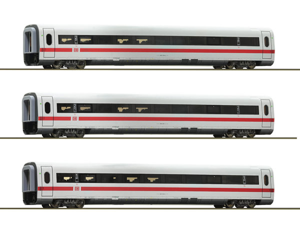 Roco 74031 Ergänzungsset 4 drei Zwischenwagen zum ICE-1-Triebzug der Deutschen Bahn