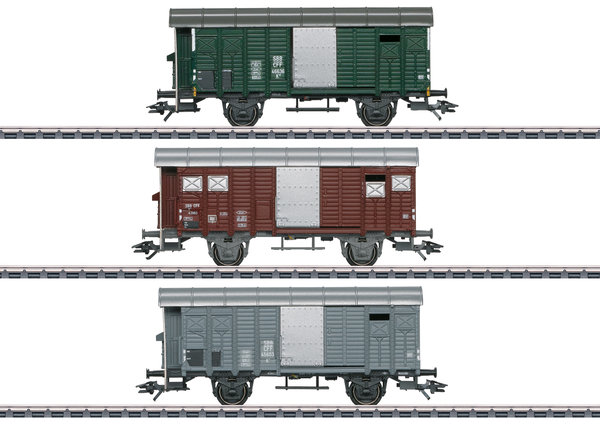 Märklin 46568 Güterwagen-Set mit gedeckten Güterwagen K3 der SBB